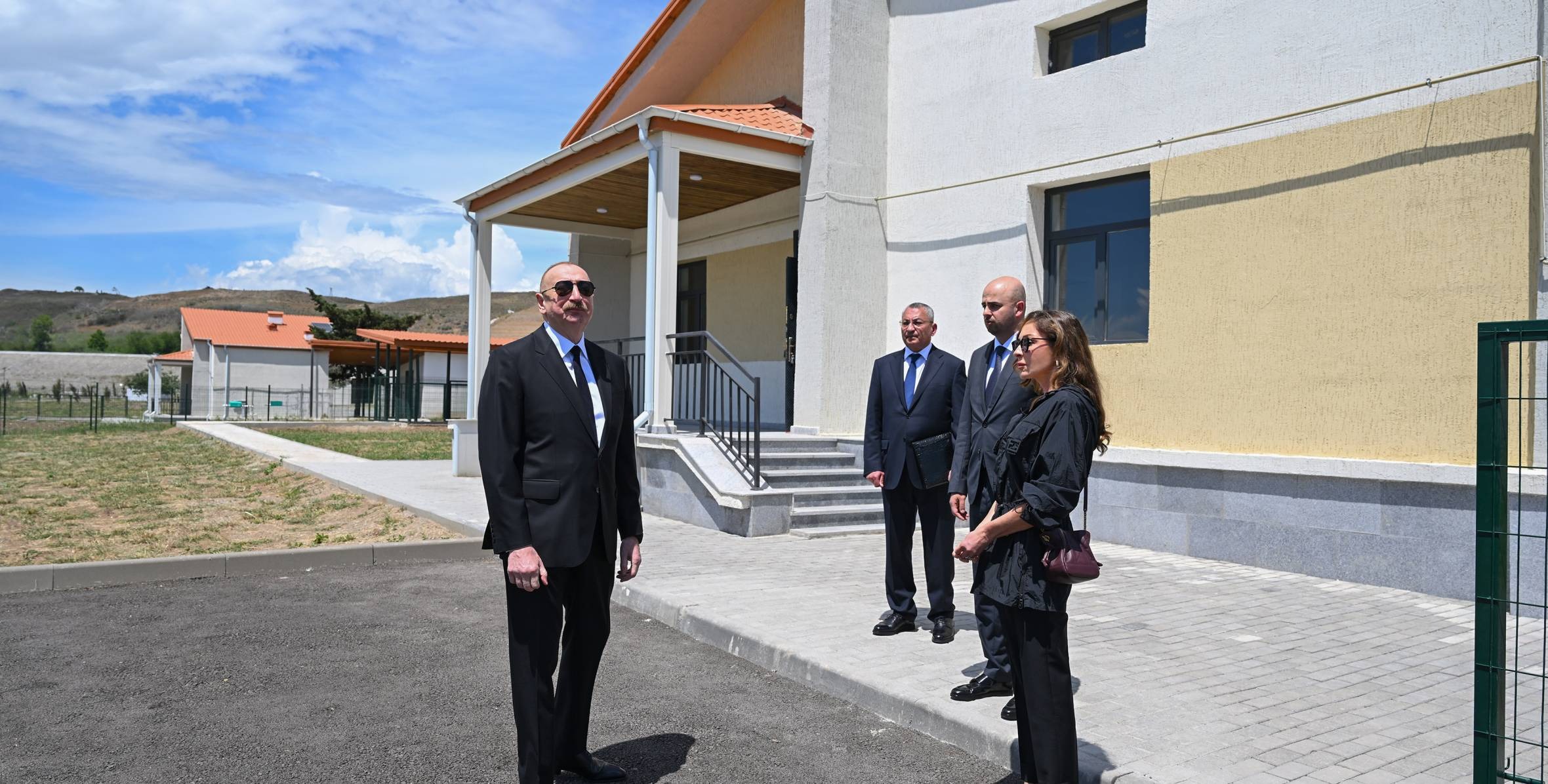 Ilham Aliyev and First Lady Mehriban Aliyeva viewed facilities established in private houses in Shukurbeyli village